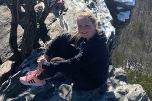 Karlie Parkhill posing on a bluff